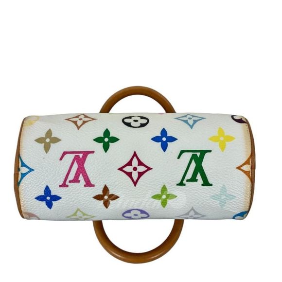 Louis Vuitton Monogram Mini Speedy Handbag White - Picture 5 of 5
